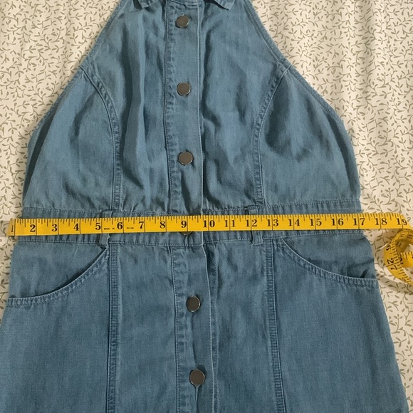 FREE PEOPLE ‼️‼️‼️Sami Denim Halter Minidress - Picture 12 of 13